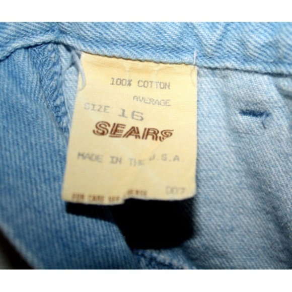 Vtg 80s SEARS Size 16 Jeans High waist Tapered leg - Picture 5 of 5